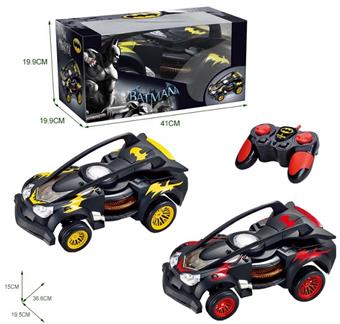 (GCC) CHARGING FOUR-WAY REMOTE CONTROL HIGH-SPEED VEHICLE, BATMAN, BLACK ROOM YELLOW ╲ BLACK ROOM RED, 2.4G REMOTE CONTROL   ITEM NO.： W001245