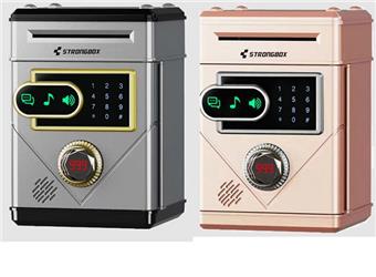 Luxury Touch Screen - Luxury Touch Screen Savings Bank Mini Safe Cartoon ATM Electric Password Storage Automatic Money Rolling Machine   ITEM NO.： W000327