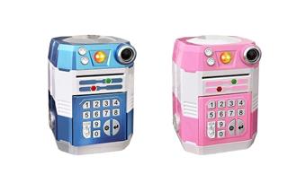Large capacity piggy bank, safe, cartoon ATM, infrared password storage, automatic coin rolling machine, coin   ITEM NO.： W000325