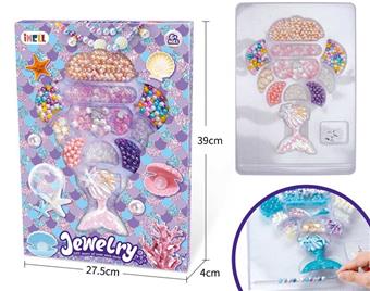 Mermaid DIY Creative Bead Decoration (White)   ITEM NO.： W000028