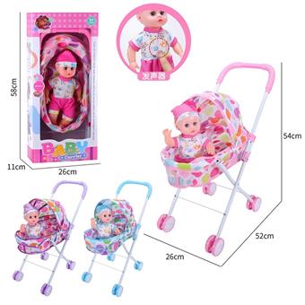 14 inch doll with handcart   ITEM NO.： W001212