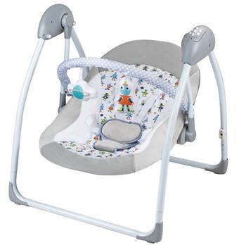 Baby electric music swing bearing 9kg age standard 0 foldable/2 back height 5 speed regulation/15/30/60 minutes 3 timing   ITEM NO.： W000040