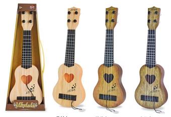 Four string peach heart ukulele   ITEM NO.： W000828