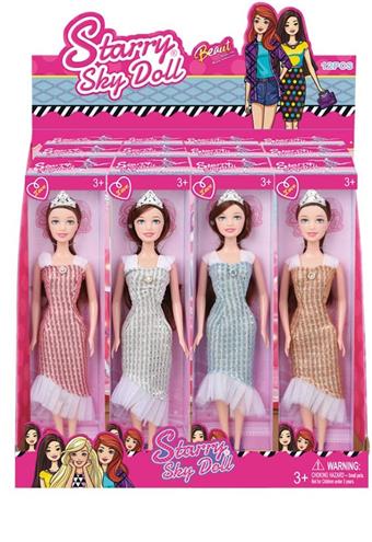 Starry Sky 11.5-inch Jointless Hollow Doll (12 pieces per display box)   ITEM NO.： W002213