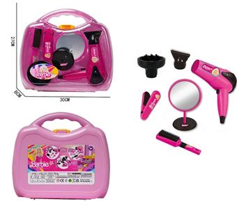 Barbie's new Barbie series girls' electric hair dryer hair accessories toy set 1 * AA, not including electricity   ITEM NO.： W001598