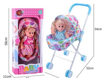 14 inch doll with handcart   ITEM NO.： W001210