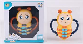 Cartoon Bee Qin (mixed orange and navy blue colors)   ITEM NO.： W001305