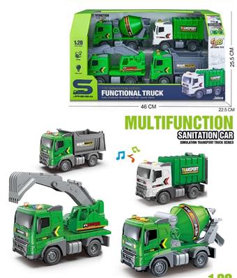 1: 20 Small City Sanitation Truck Combination   ITEM NO.： W001873