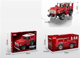 1: 14-j40 rebound truck container version 910pcs (low-priced impulse version)   ITEM NO.： W001406