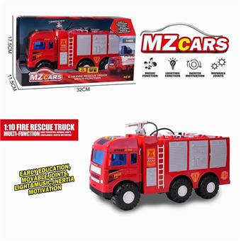 Medium sized story sprinkler inertia fire truck (with lighting and music)   ITEM NO.： W002635