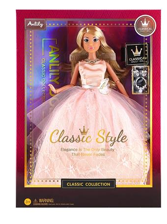 Ann Lili 11.5 inch solid body doll (brown skin)   ITEM NO.： W000972