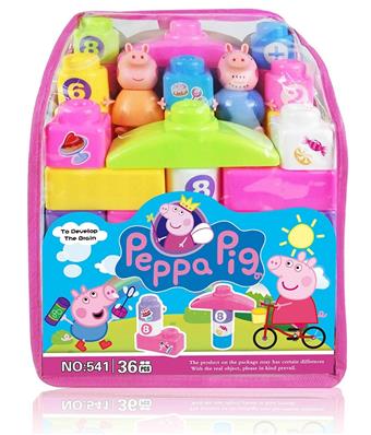 Peppa Pig building blocks 36pcs   ITEM NO.： W000885