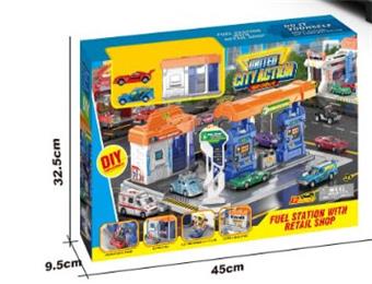 Six in One Combination Set (Gas Station Scene)   ITEM NO.： W002236