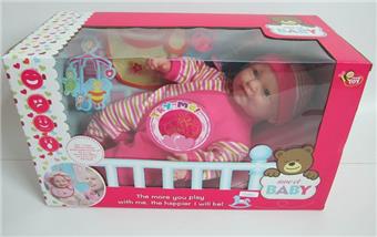 (GCC) 18 INCH FOUR TONE EXPRESSION SLEEPING BABY   ITEM NO.： W002302