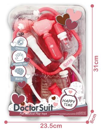 (GCC) CHILDREN'S DOCTOR PLAYSET PAST TOYS STORAGE BOX, SOUND AND LIGHT MEDICAL EQUIPMENT, DOUBLE HIGH FREQUENCY   ITEM NO.： W001334