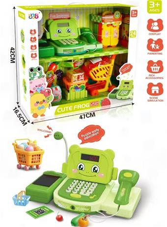 Frog Cute Early Education Supermarket Cashier   ITEM NO.： W000382