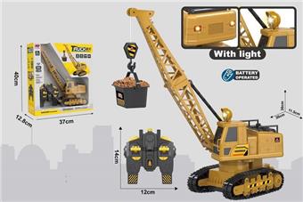 Remote control simulation engineering crane (8-way package with charger)   ITEM NO.： W001193