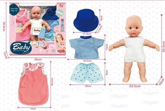 12 INCH COTTON BODY TANGJIAO DOLL AND SLEEPING BAG   ITEM NO.： W001178