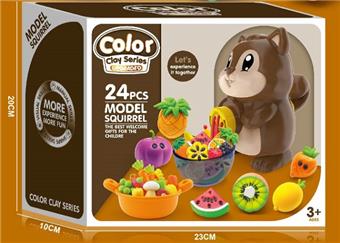 Squirrel colored clay DIY set   ITEM NO.： W002384