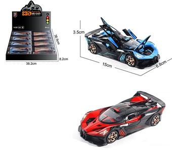 1:32 die cast zinc alloy lighting and sound effects Bugatti Fireball car models 8 pieces/display box   ITEM NO.： W009266