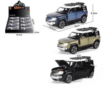 1:32 die cast zinc alloy Land Rover Defender car models 8 pieces/display box   ITEM NO.： W009395