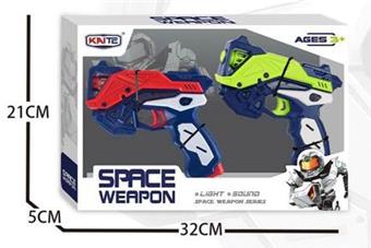 Sound and light space gun set   ITEM NO.： W018415