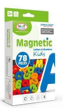 Magnetic alphanumeric card head box (1.5 inches) 78pcs   ITEM NO.： W015325