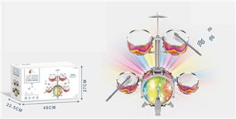 Music, lighting+vibration large jazz drum (rainbow red) (electroplated)   ITEM NO.： W005169