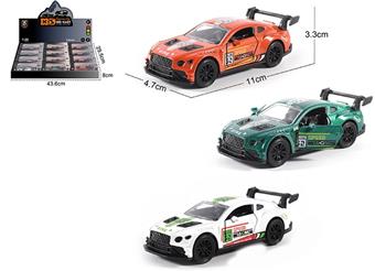 English 1:36 die cast zinc alloy Bentley GT track edition car model 12 pieces/display box   ITEM NO.： W009438