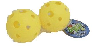 2 balls with a diameter of 9CM (hole ball)   ITEM NO.： W008734