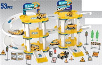 Children's Engineering Rail Alloy Parking Lot   ITEM NO.： W008632