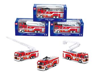 Alloy fire truck   ITEM NO.： W005875