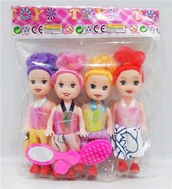 4 3.5-inch Barbie dolls with glasses and combs   ITEM NO.： W011042