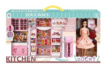 Home Kitchen Barbie Doll Set (11.5 inches)   ITEM NO.： W008296