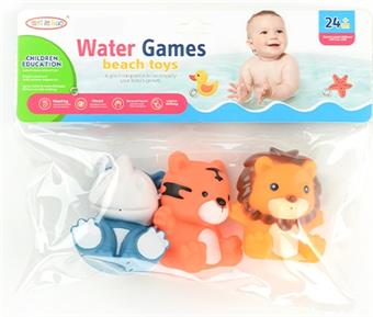 3 types of soft rubber animals   ITEM NO.： W012769