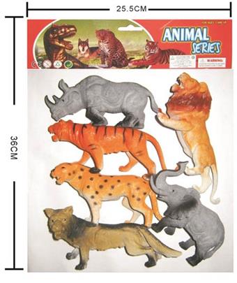 Soft rubber animals   ITEM NO.： W006442