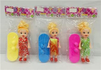 3.5-inch Barbie doll with scooter   ITEM NO.： W011082