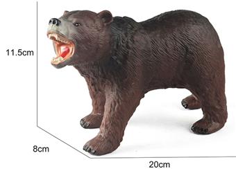 Rubber coated animal brown bear   ITEM NO.： W006691