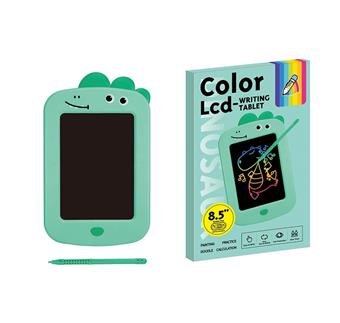 8.5-inch LCD, ABS LCD writing board, dinosaur color screen (including one CRR2025 battery)   ITEM NO.： W005762