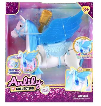 Anli Electric Pegasus (Horseshoe Sound) (No Doll) 4 AA, no electricity included   ITEM NO.： W016989