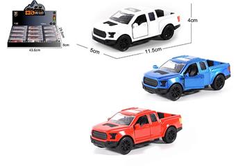 1:36 die cast zinc alloy Raptor car models 12 pieces/display box   ITEM NO.： W009444