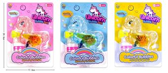Inertial Transparent Unicorn Bubble Gun   ITEM NO.： W014223