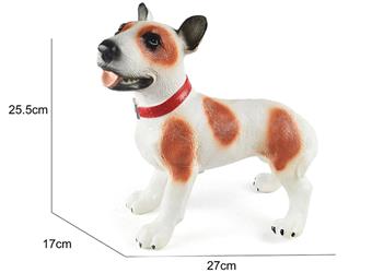 Rubber coated dog Jack Luo (spotted)   ITEM NO.： W006670