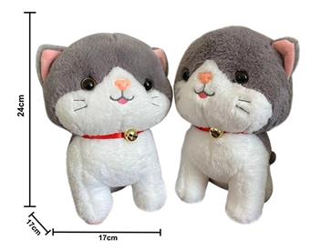 Plush toy bell cat   ITEM NO.： W011218