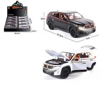1:32 Die cast Zinc Alloy Lighting and Sound Effects BMW XM Car Models 8 pieces/Display Box   ITEM NO.： W009360
