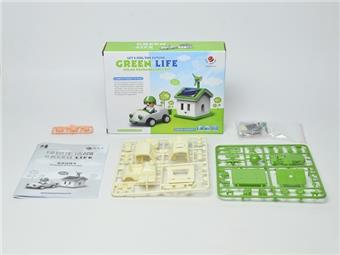 Green Life - Solar Powered Car (Self Installing Toy)   ITEM NO.： W006809