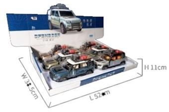 1: 22 Land Rover Defender Warrior Alloy Car Model (6PCS per unit price)   ITEM NO.： W017042