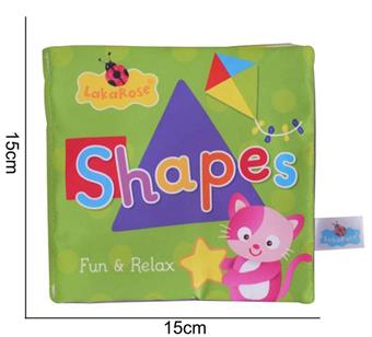 Plush Toy Cognitive Cloth Book [Traditional Chinese+English] Shape (Green)   ITEM NO.： W011832