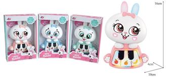 Little White Rabbit Story Machine (black and white key design)   ITEM NO.： W016420