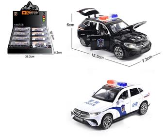 English 1:32 die cast zinc alloy lighting and sound effects Mercedes Benz GLC400 police car/special police car model 8 pieces/display box   ITEM NO.： W009268